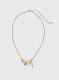 Pin Me Up Necklace Gold