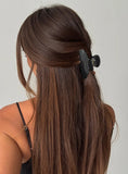 Parisse Claw Clip Black Polka