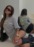 Dodge Racer Oversized Graphic Tee Grey