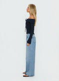 Ellanor Low Rise Slouch Denim Jean Washed Mid Blue Wash