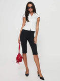 Arianwyn Short Sleeve Shirt White Petite