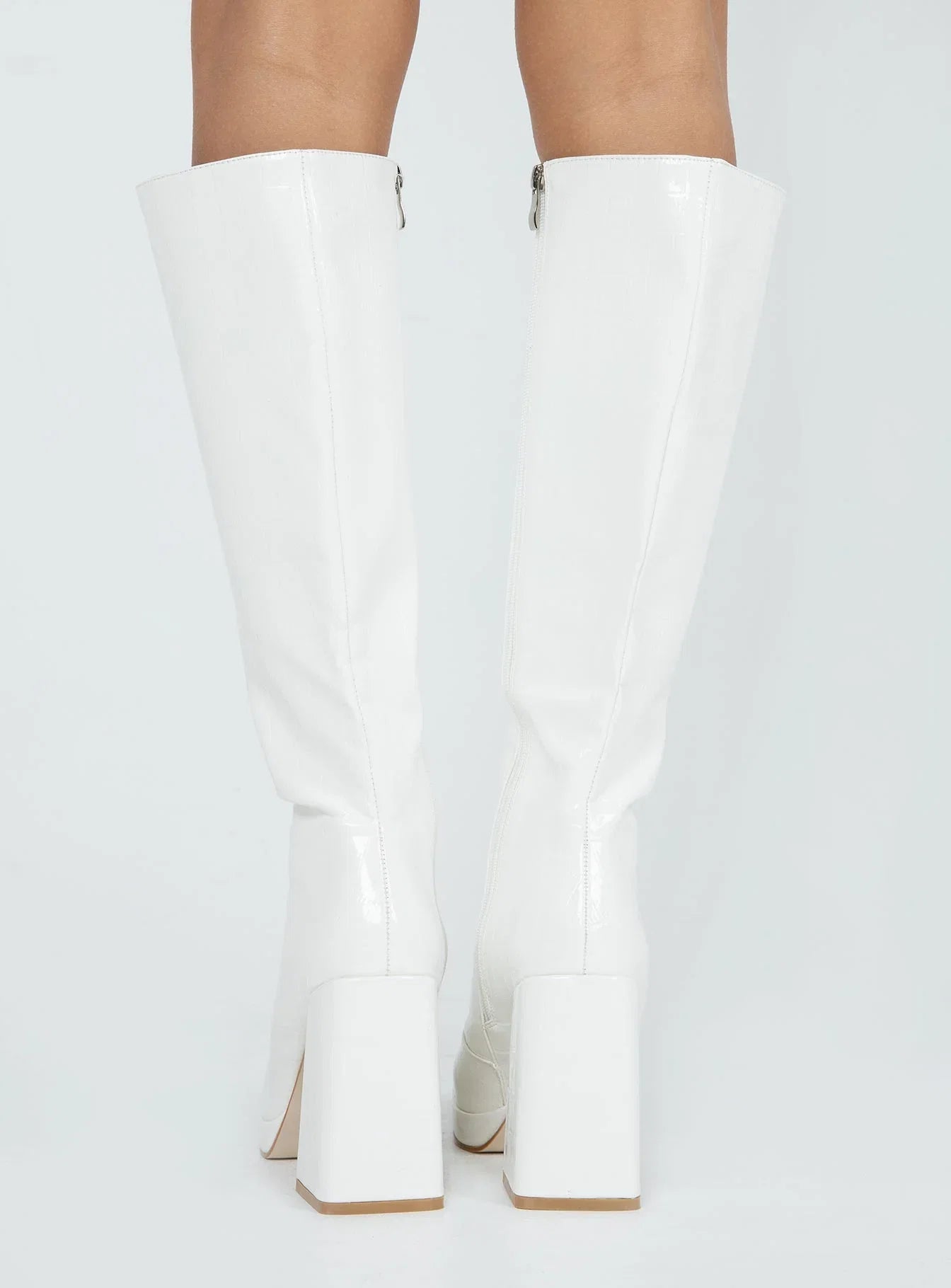Montgomery Boot White Croc