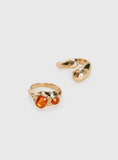 Rich Spirit Ring Pack Gold Orange