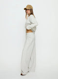 Dodie Wide Leg Pants Grey Marle