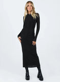 Mariani Backless Maxi Dress Black