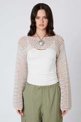 Savannah Stone Crochet Shrug