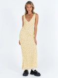 Nellie Maxi Dress Yellow Red Floral