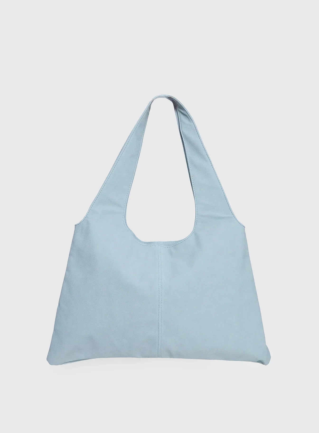 Tell The Truth Studded Faux Suede Bag Blue