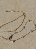 Sakina Pearl Anklet Pack Gold