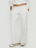 Rozanna Cargo Sweat Pants Grey Marle
