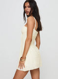 Melrose Nights Mini Dress Cream