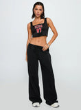 SDSU Jersey Corset Top Black