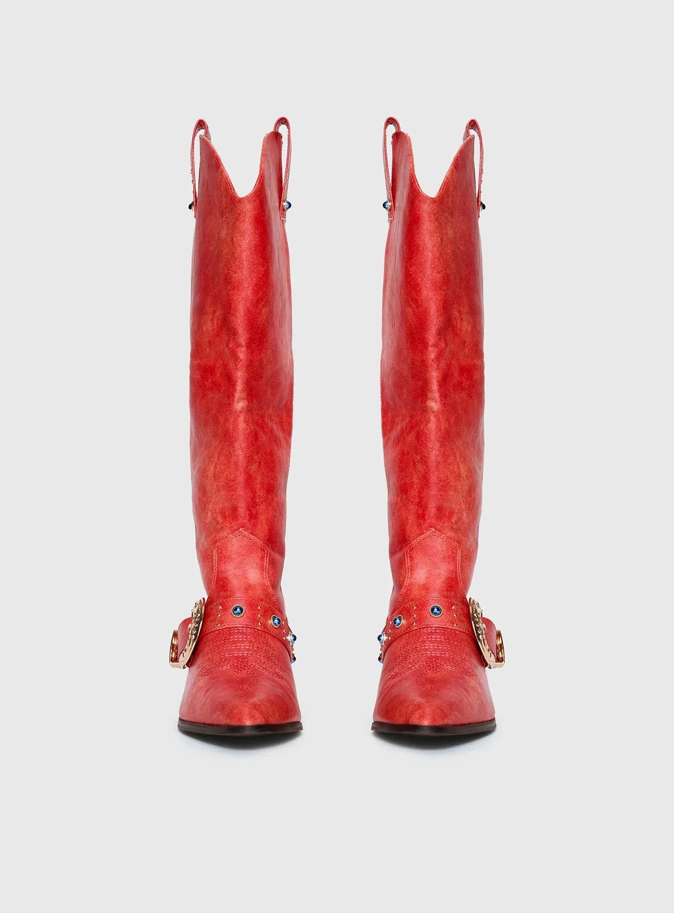 Rhode Cowboy Boots Red