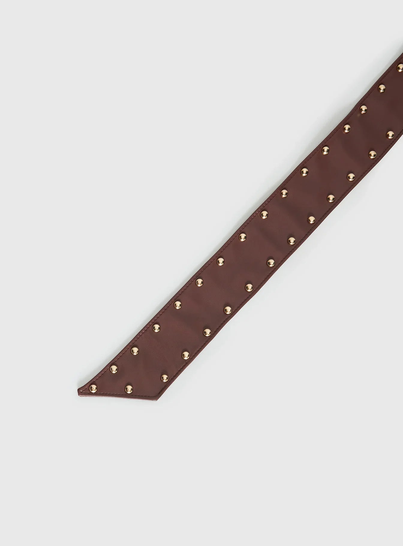 City Of Dreams Faux Leather Belt Brown Gold