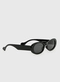 Runaway Baby Oval Sunglasses Black
