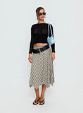 Cobee Asymmetrical Midi Skirt Multi Stripe