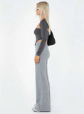Montana Knit Pants Grey Marle