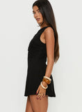 Anjela Off Shoulder Playsuit Black