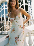 Lauraline Maxi Dress Cream / Floral