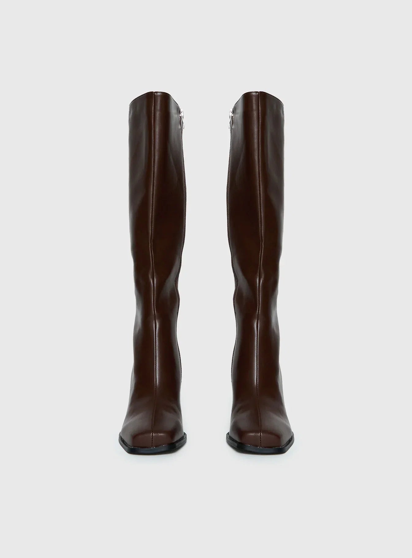 Renzo Knee High Boots Brown