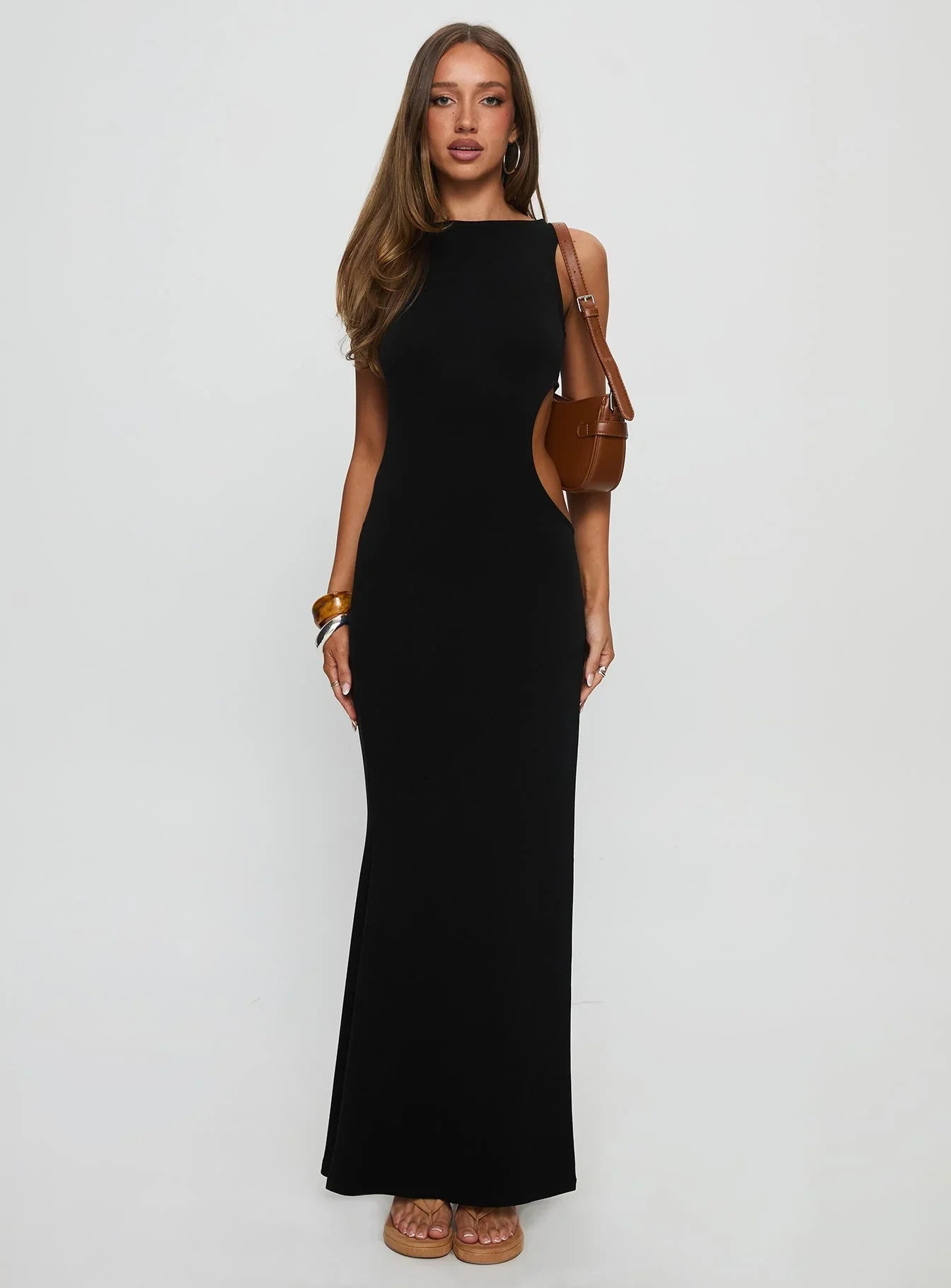 Sorcerer Keyhole Maxi Dress Black