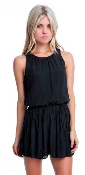 Restless Rock Black Sleeveless Romper