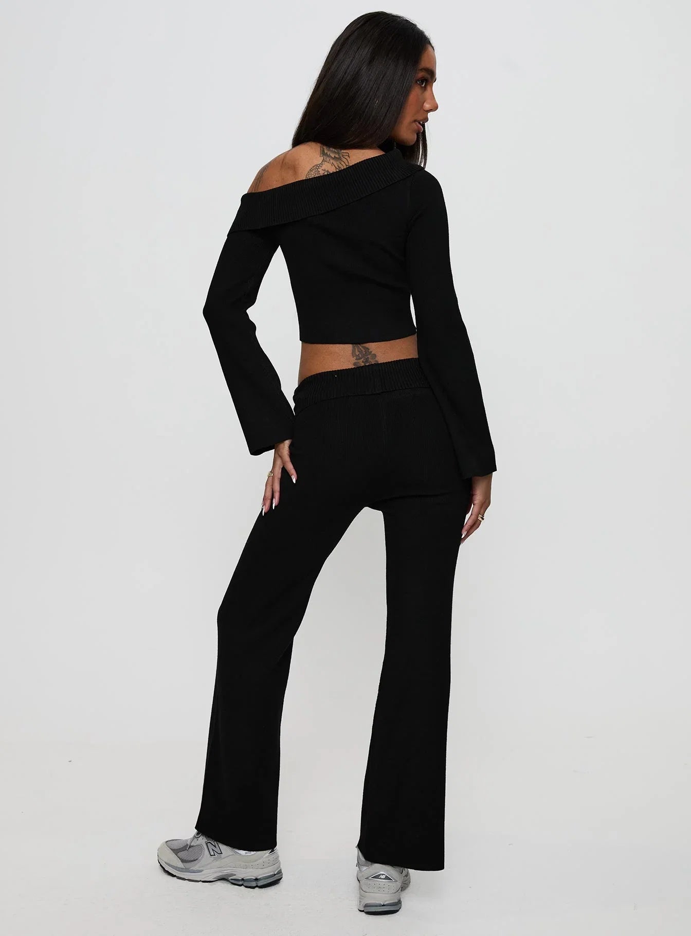 Try Me Knit Pants Black