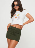 Brinnley Mini Skirt Olive
