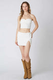 Lydia White Mini Skirt