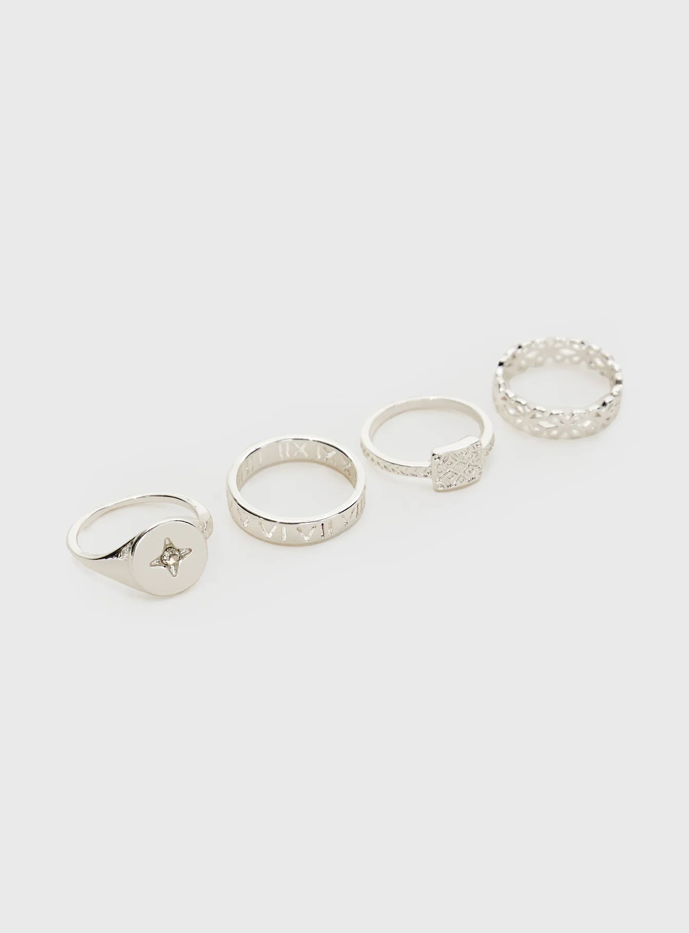 Love Parade Ring Set Silver