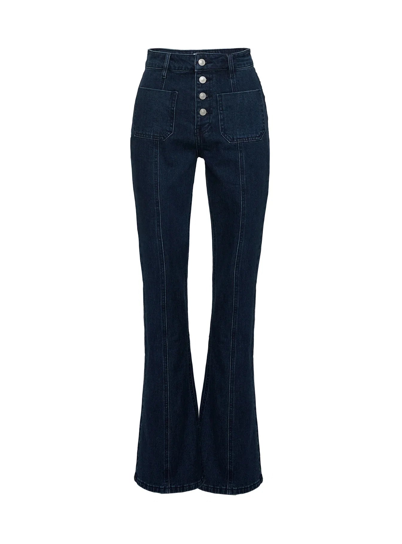 Tiler High Rise Flared Jeans Dark Denim