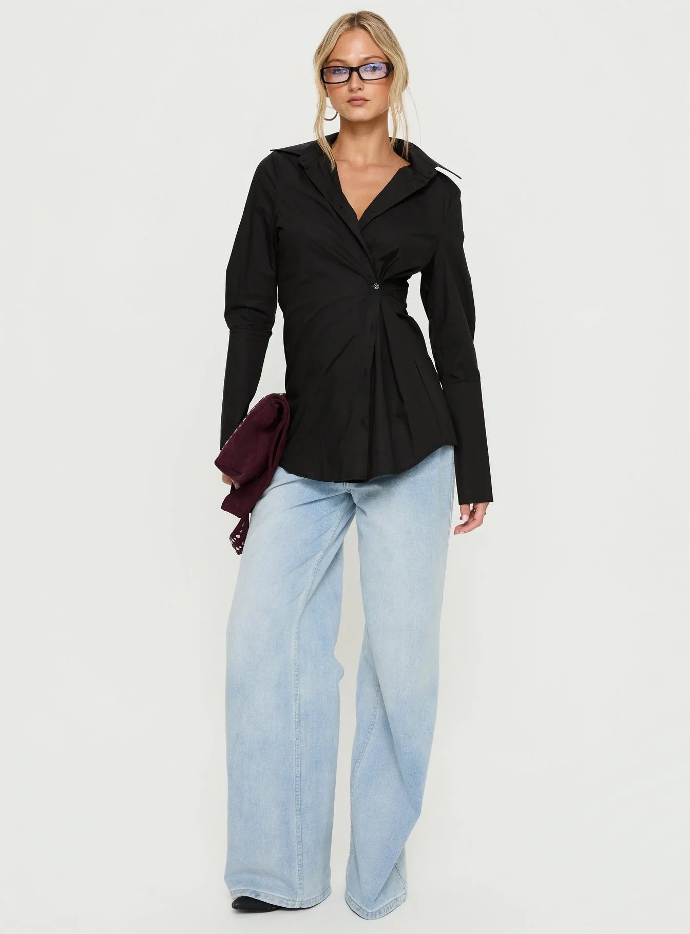 Nitsa Long Sleeve Shirt Black