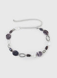 Felon Beaded Chain Belt Silver Black