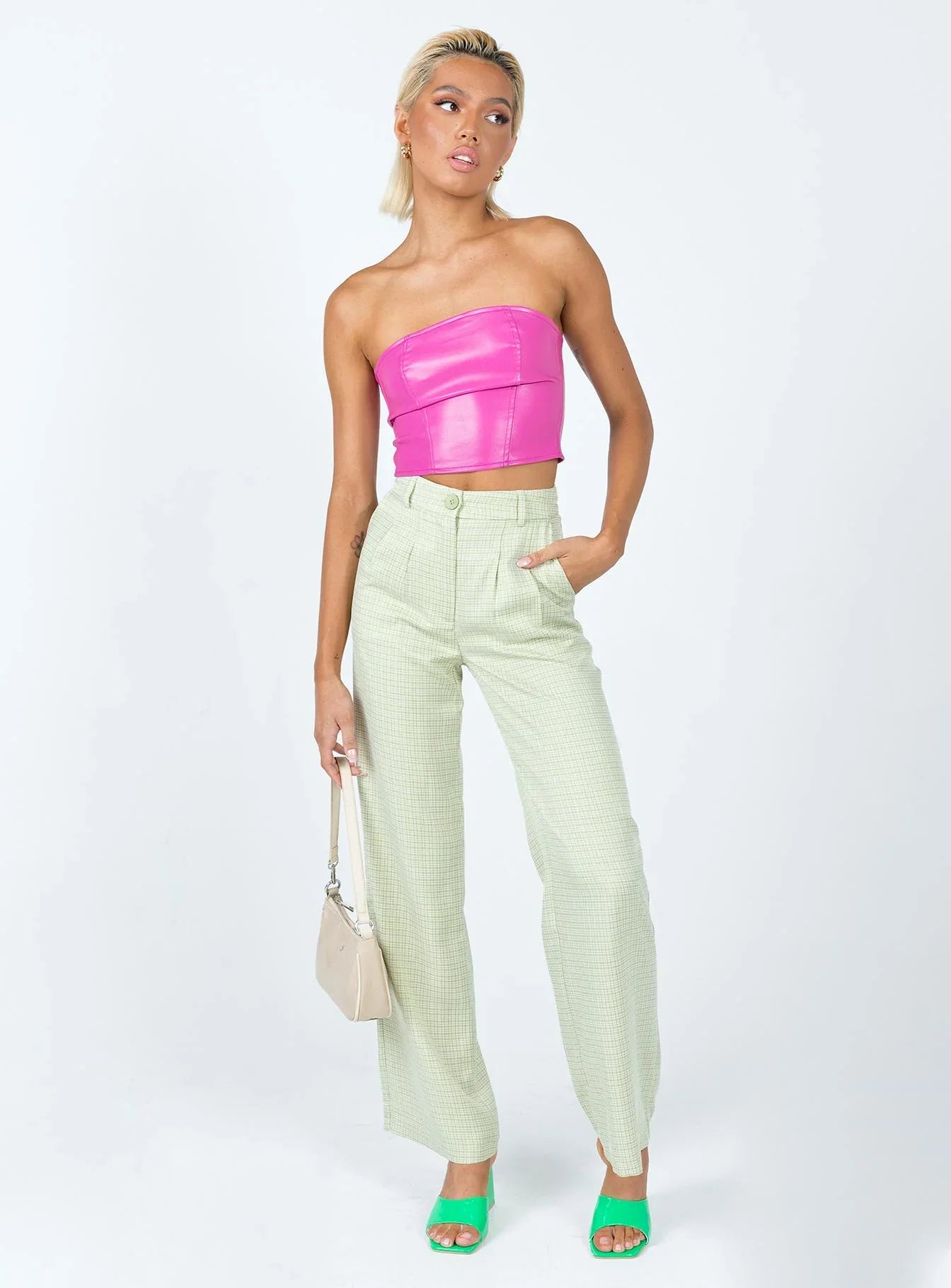 Archer Pants Green Check