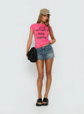 What's His Name Graphic Top Hot Pink