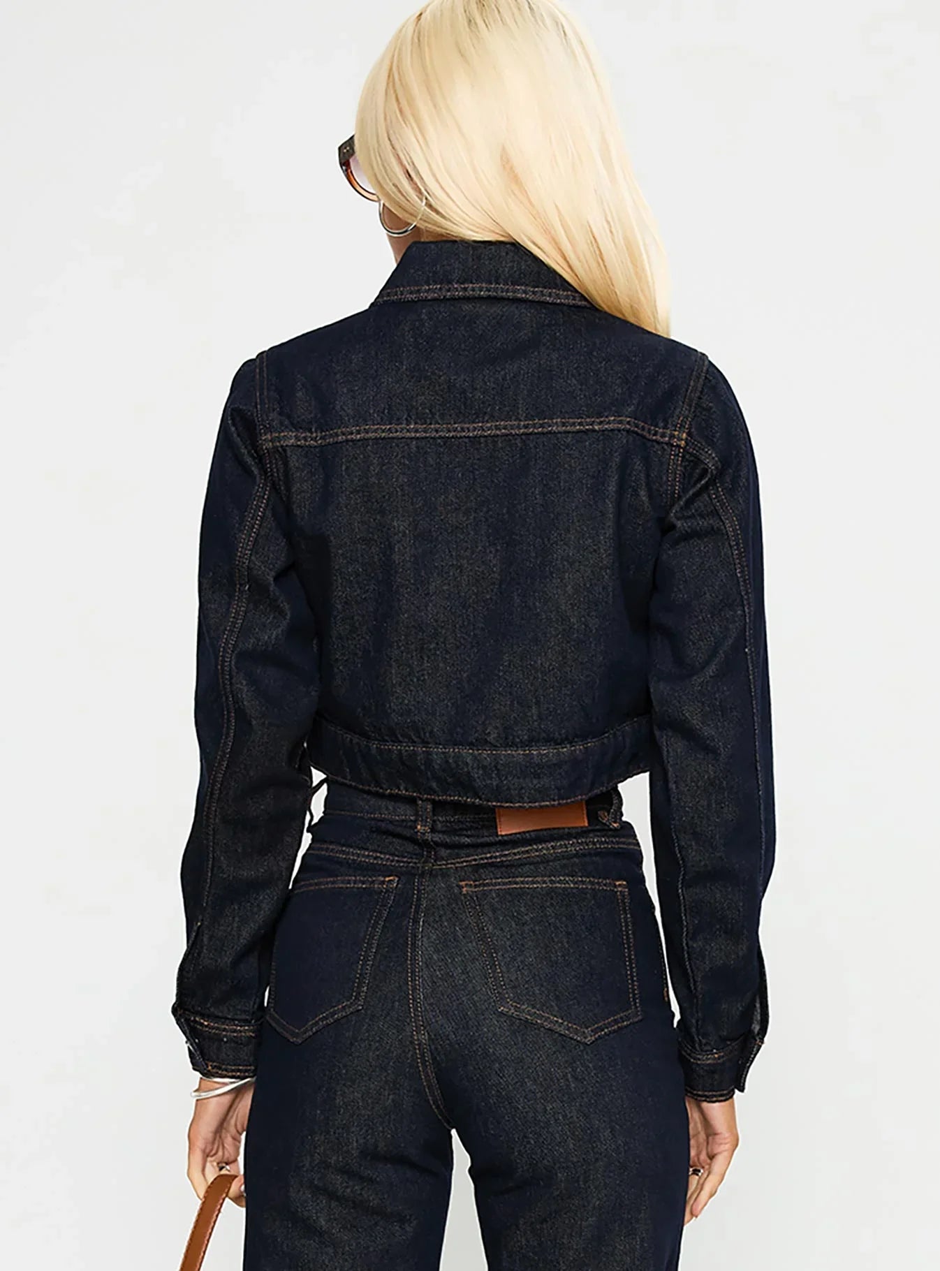 Stallion Cropped Jacket Indigo