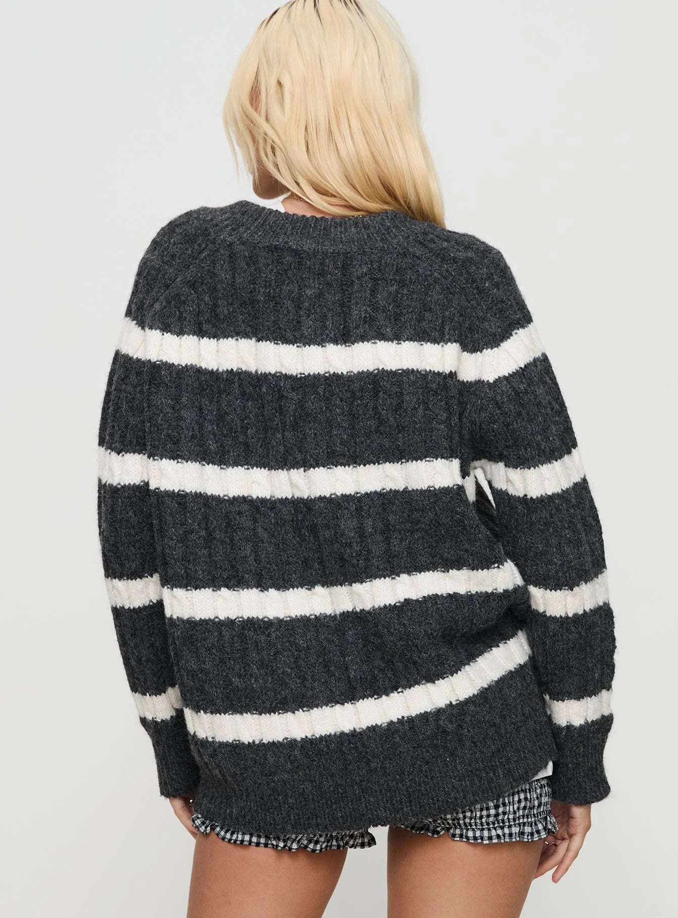 Percivill Knit Sweater Grey Cream