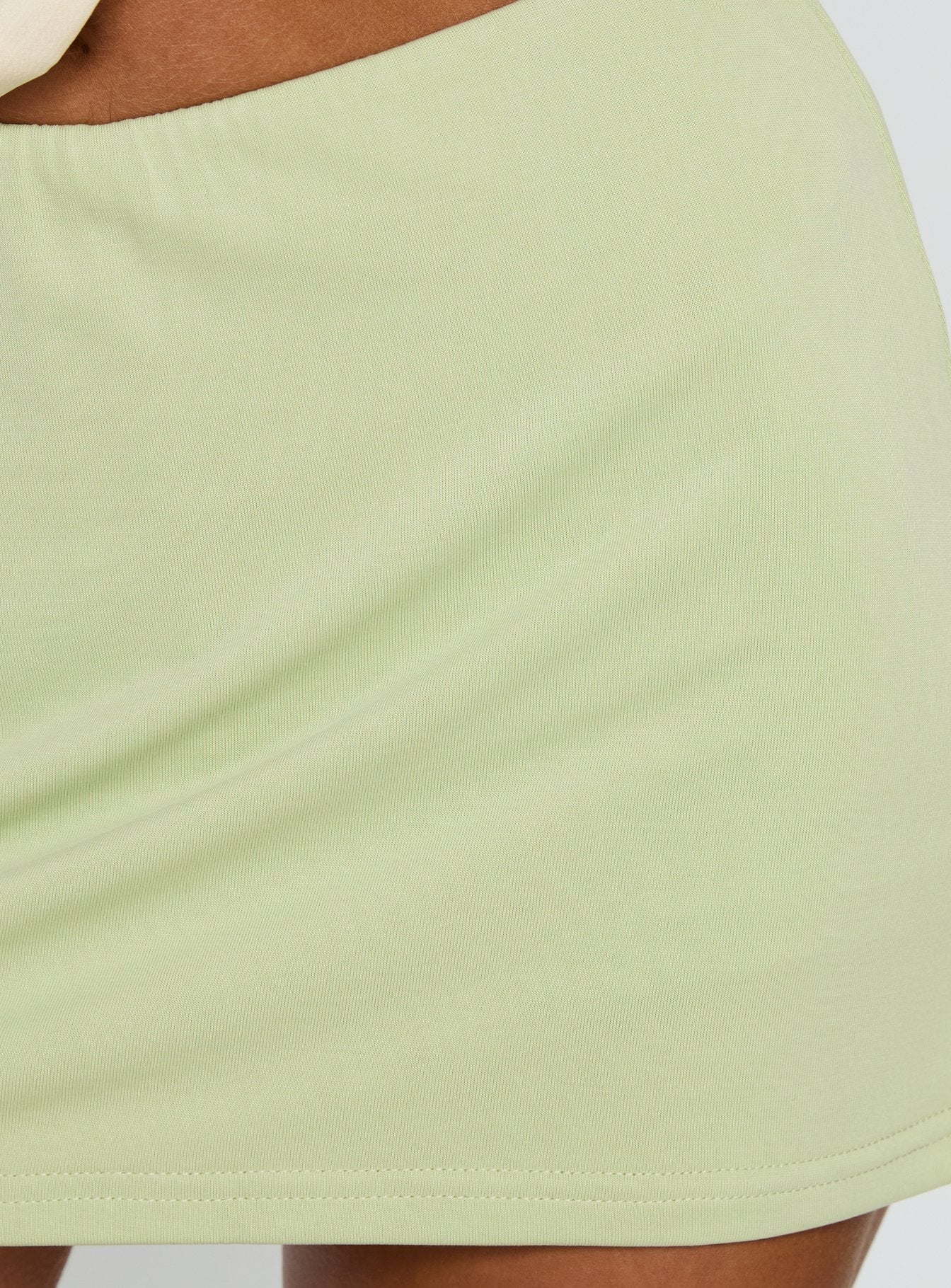 Brennah Jersey Mini Skort Pistachio
