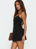 Yumiko Scoop Playsuit Black