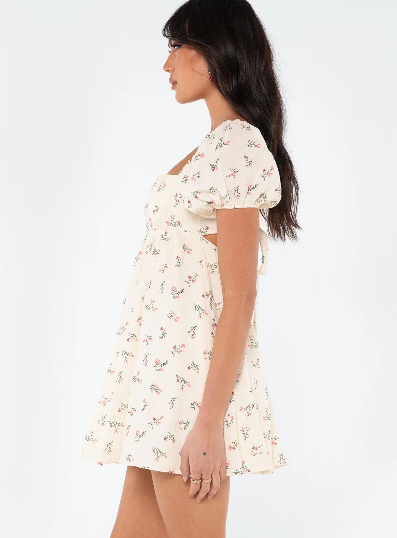 Lets Dance Mini Dress White Floral