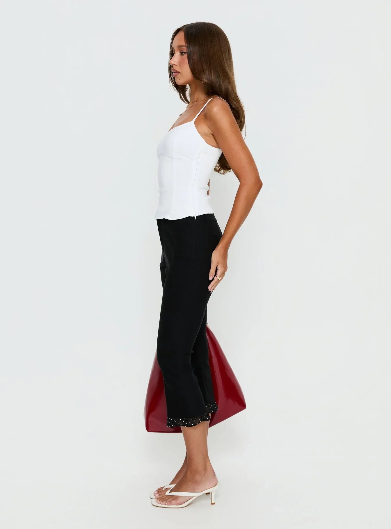Darsie Frill Capri Black Polka Dot