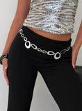 Wavelength Chain Belt Silver