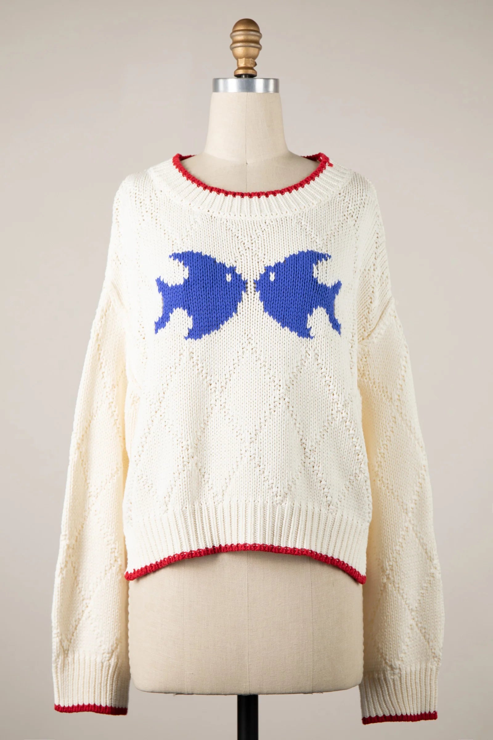 Fisherman Cream Oversized Knit Sweater