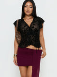Kellia Ruched Mini Skirt Currant