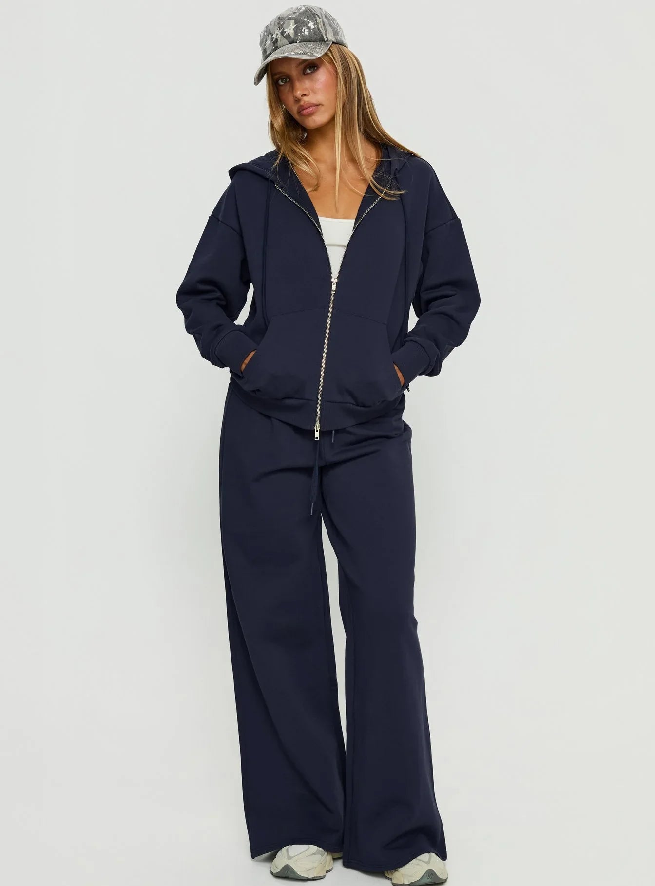 All Day Oversized Hoodie Navy