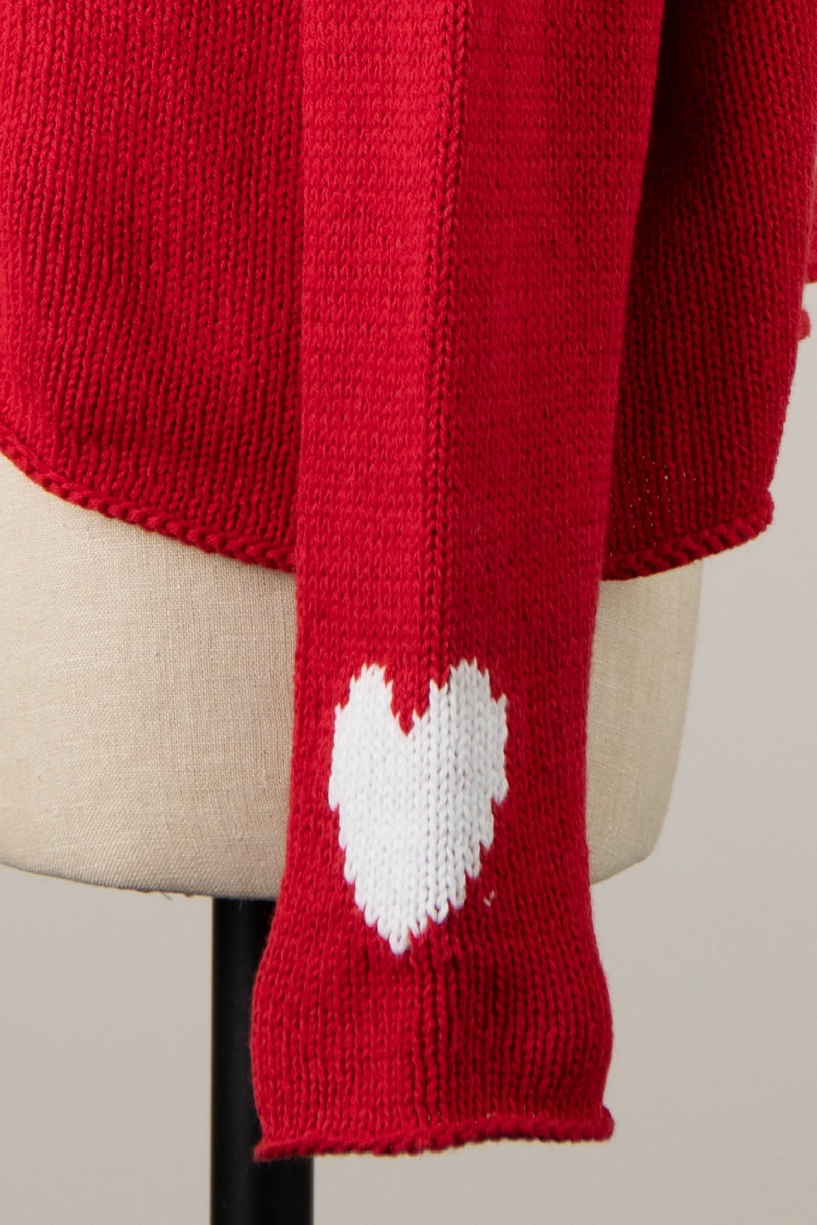 Love Ya Red Oversized Heart Sweater