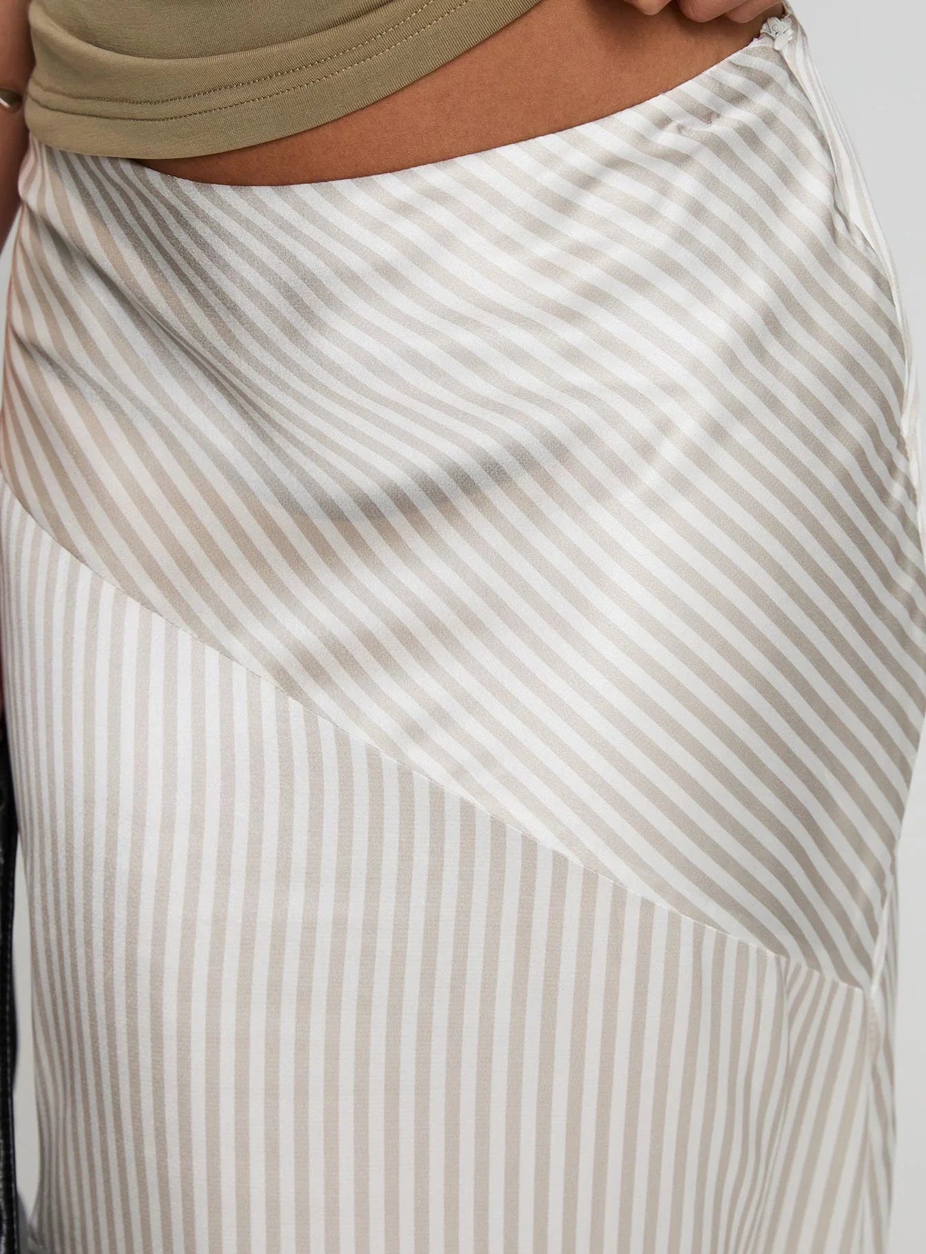Priscella Asymmetrical Midi Skirt Multi