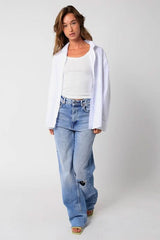 Go To White Button Up Top