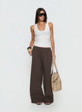 Lunea Concealed Waistband Pants Brown