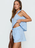 Carambola Mid Rise Shorts Blue